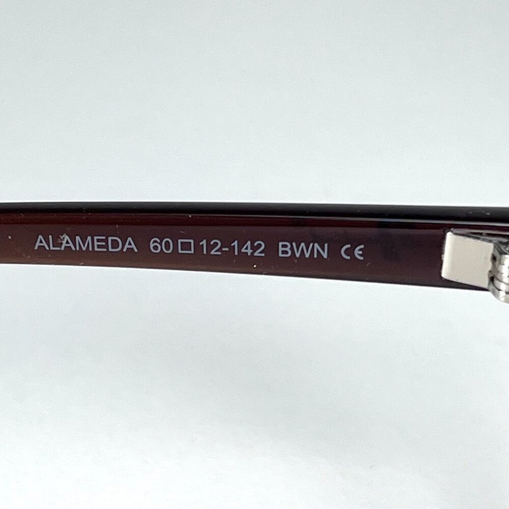 7 For All Mankind Brown Sunglasses 60mm Lens Y2K - Picture 5 of 6